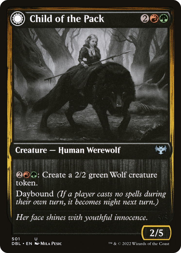 Child of the Pack // Savage Packmate (DBL-501) (Foil)