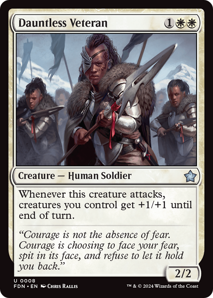 Dauntless Veteran (FDN-008) (Foil)