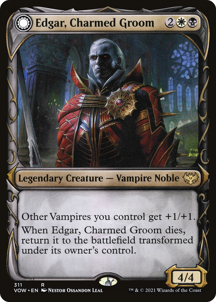 Edgar, Charmed Groom // Edgar Markov's Coffin (VOW-311) (Showcase) (Foil)