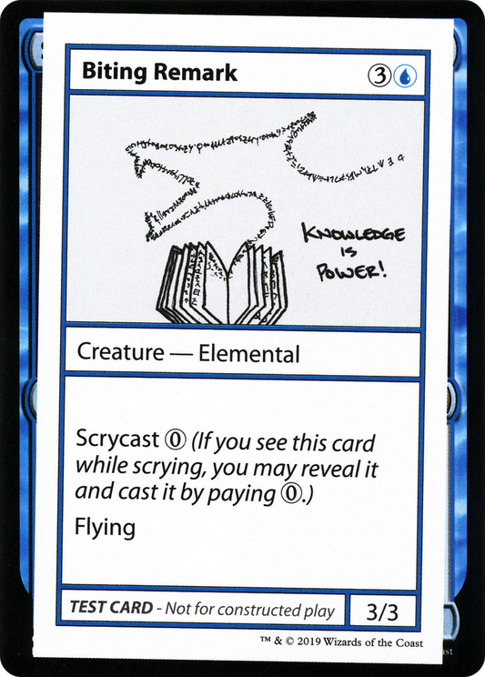 Biting Remark (No PW Symbol) (CMB2-)