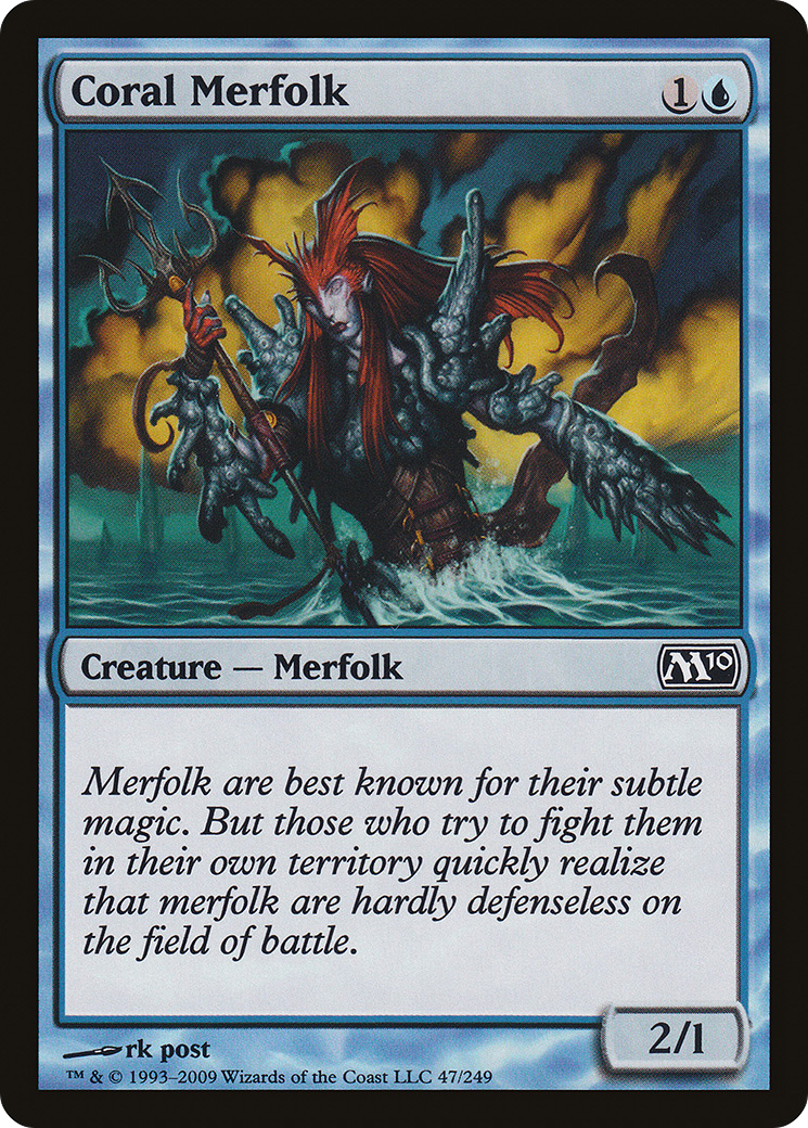 Coral Merfolk (M10-047) (Foil)