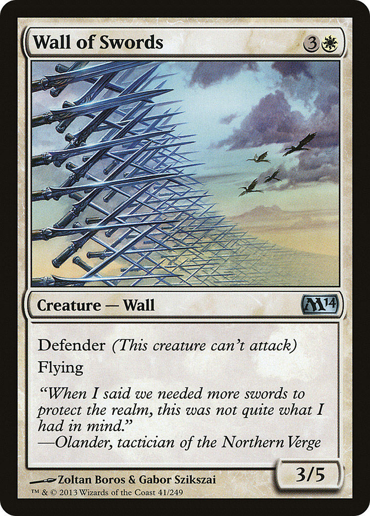 Wall of Swords (M14-041) (Foil)