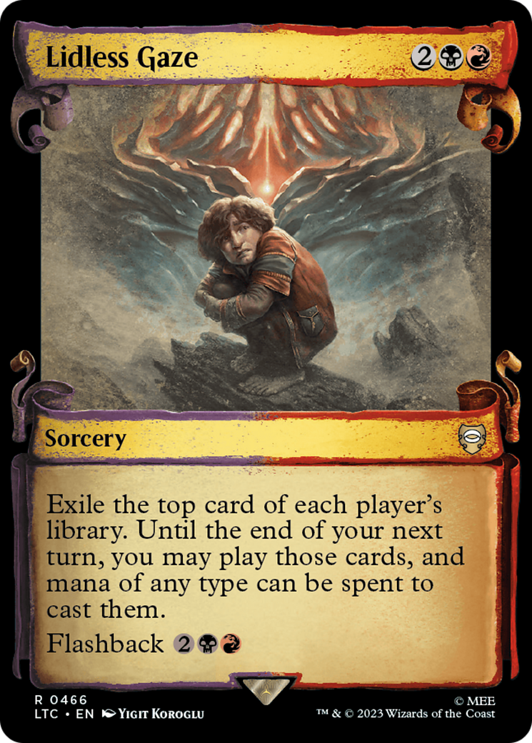 Lidless Gaze (LTC-466) (Showcase) (Scroll) (Foil)