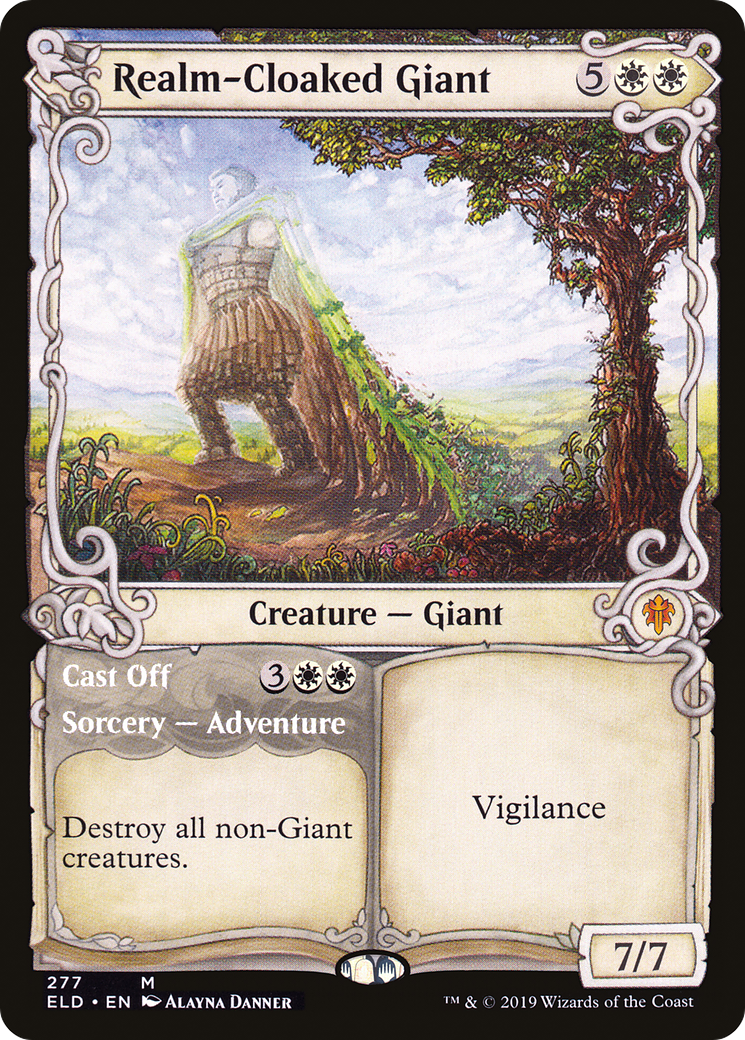 Realm-Cloaked Giant // Cast Off (ELD-277) (Showcase)