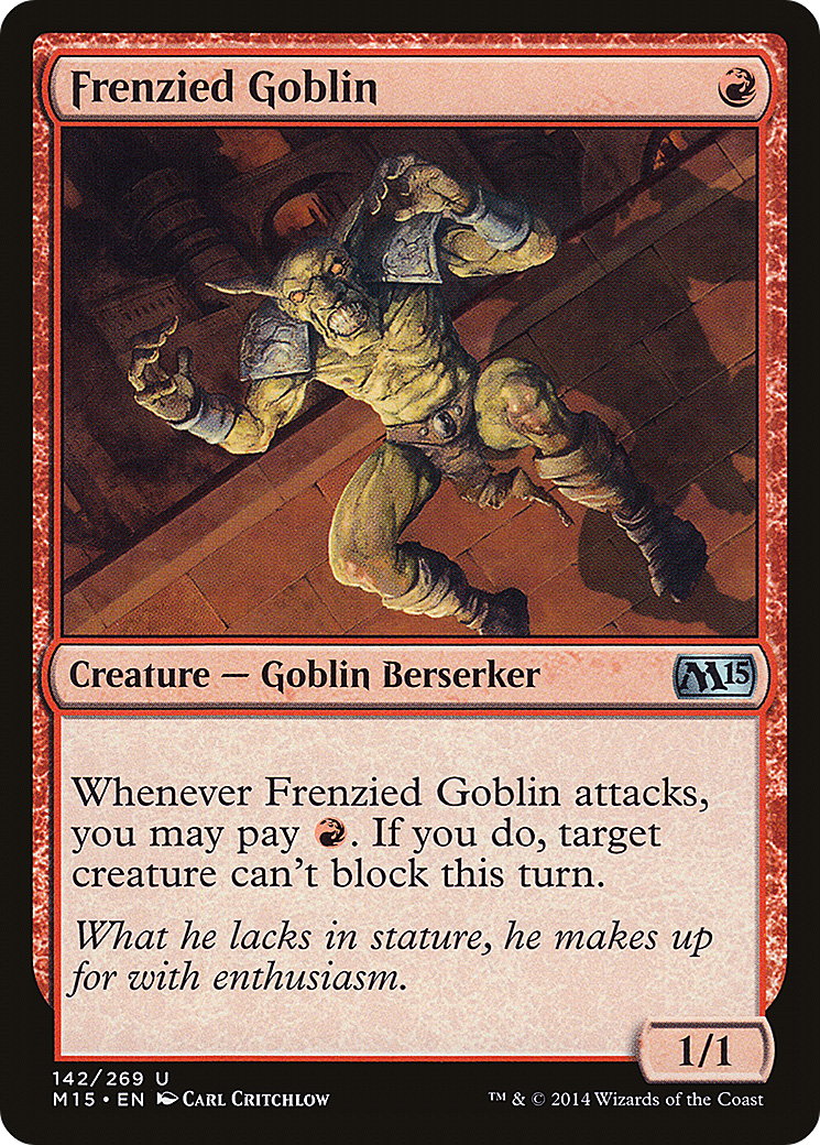 Frenzied Goblin (M15-142) (Foil)
