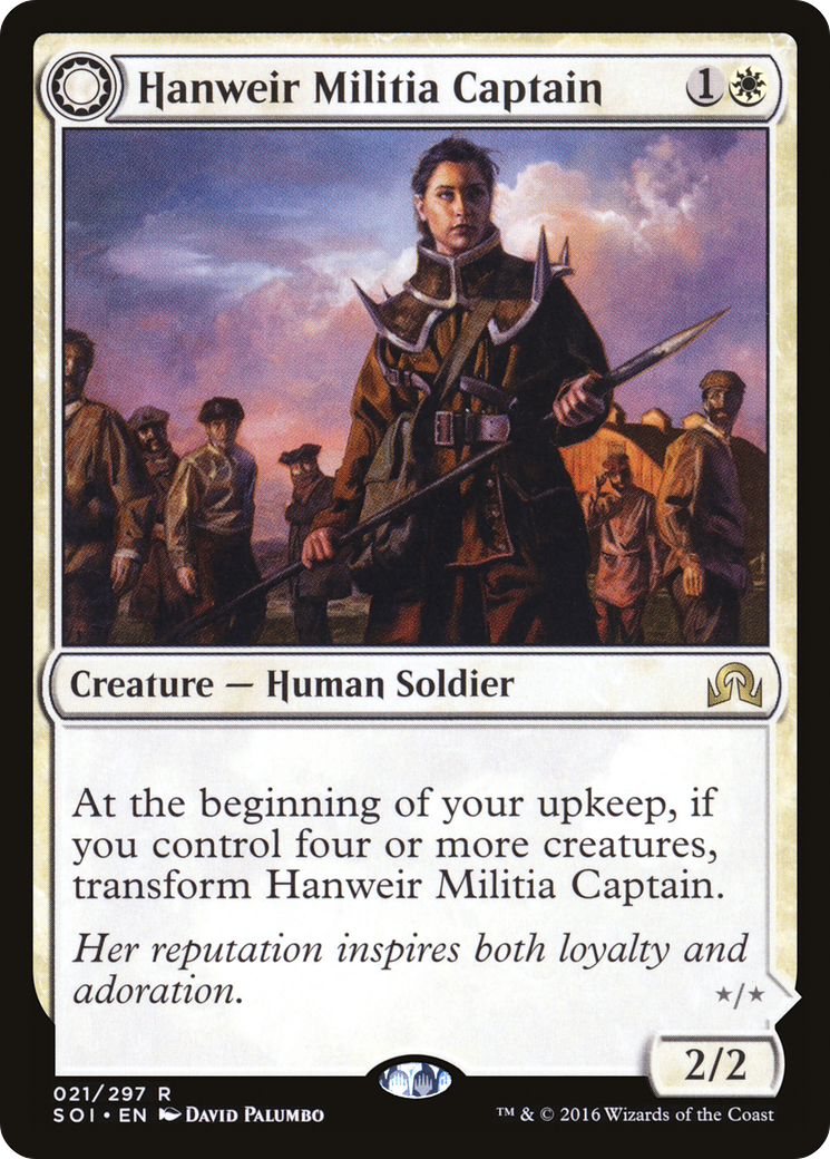 Hanweir Militia Captain // Westvale Cult Leader (SOI-021) (Foil)