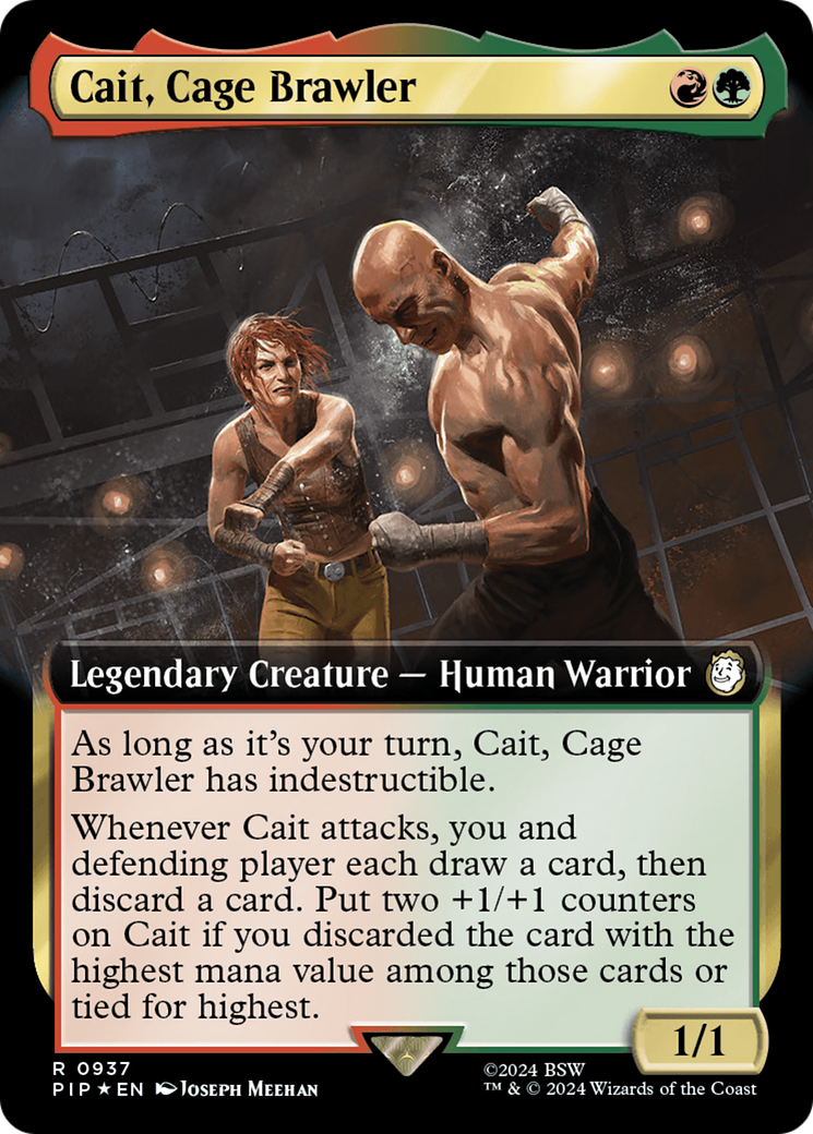 Cait, Cage Brawler (PIP-937) (Extended Art) (Surge Foil)