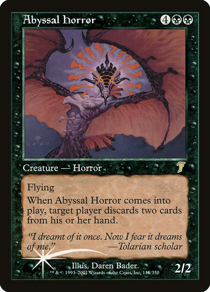 Abyssal Horror (7ED-115★) (Foil)