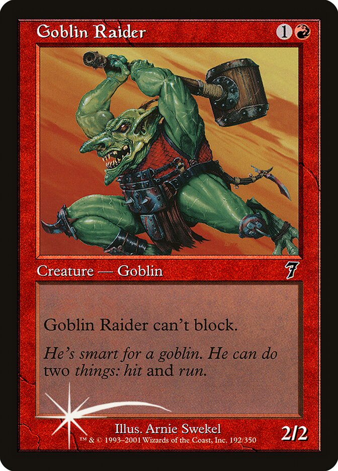 Goblin Raider (7ED-192★) (Foil)