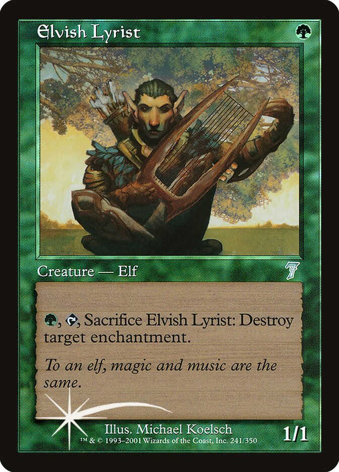 Elvish Lyrist (7ED-241★) (Foil)