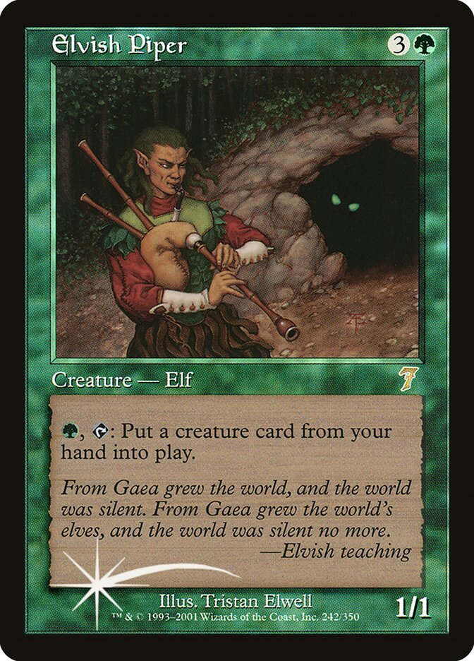 Elvish Piper (7ED-242★) (Foil)