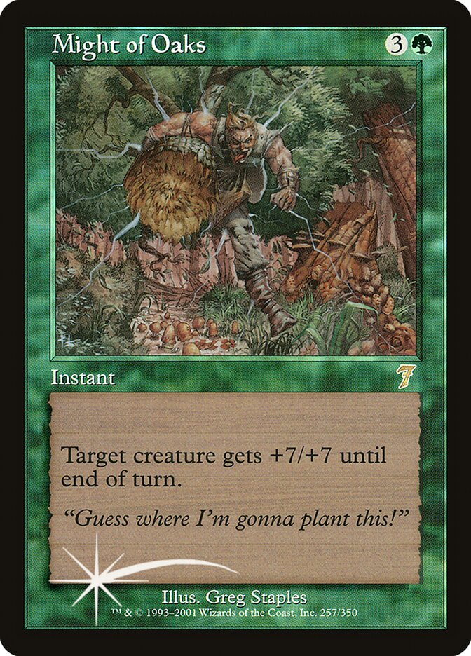 Might of Oaks (7ED-257★) (Foil)