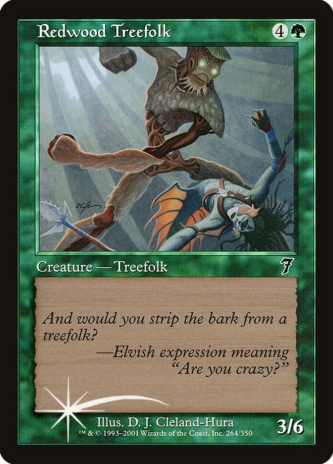 Redwood Treefolk (7ED-264★) (Foil)