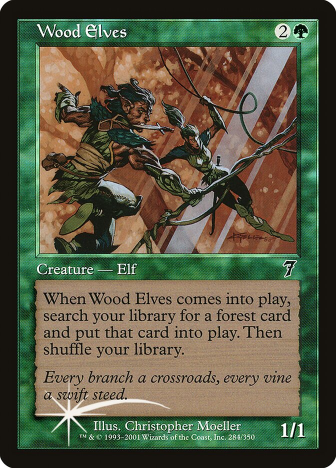 Wood Elves (7ED-284★) (Foil)