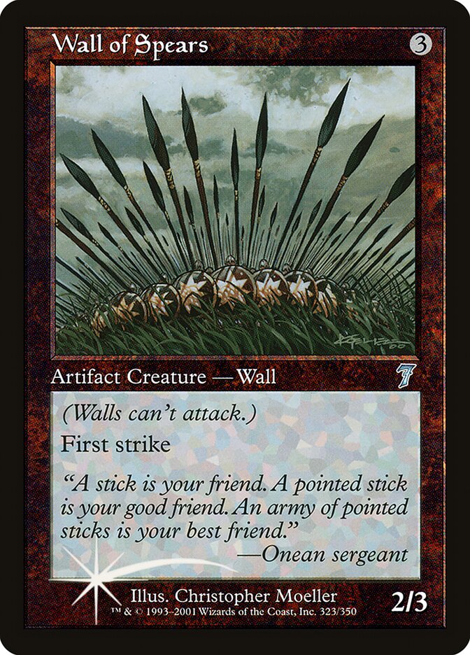 Wall of Spears (7ED-323★) (Foil)