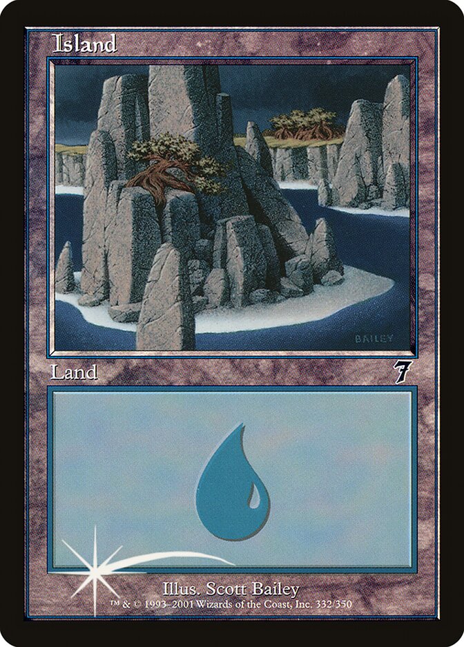 Island (332) (7ED-332★) (Foil)