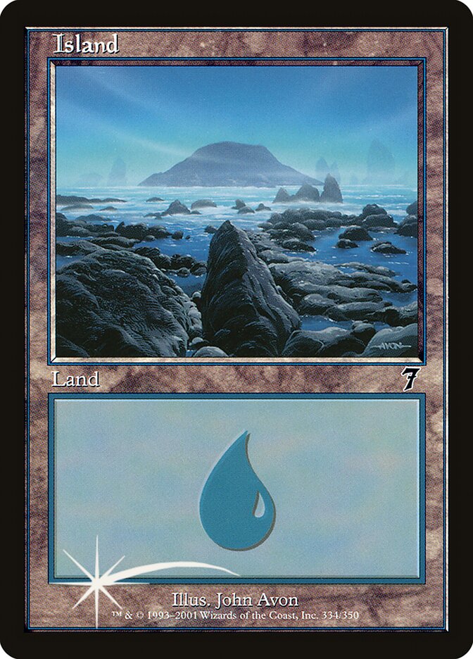 Island (334) (7ED-334★) (Foil)