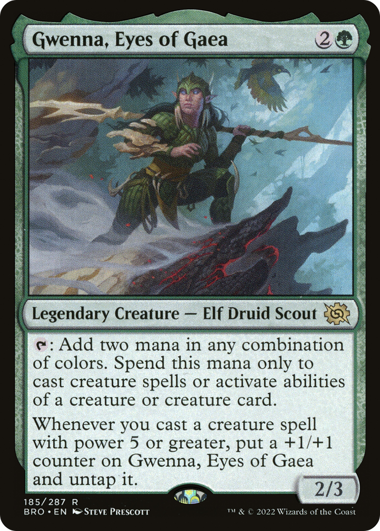 Gwenna, Eyes of Gaea (BRO-185) (Foil)