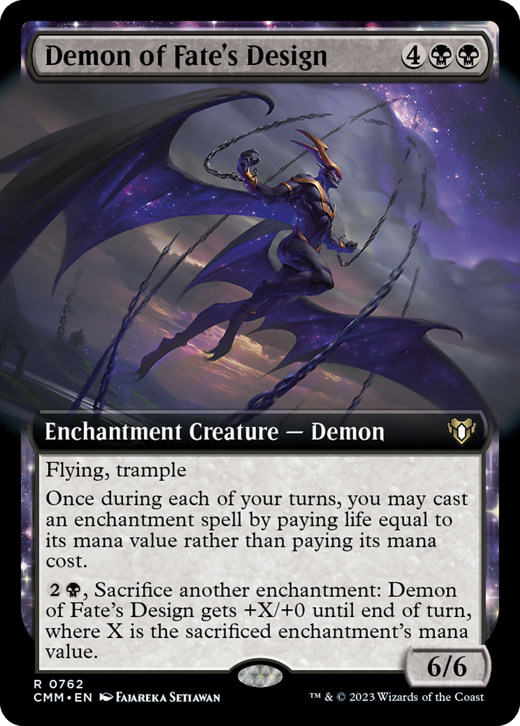 Demon of Fate's Design (CMM-762) (Extended Art) (Foil)