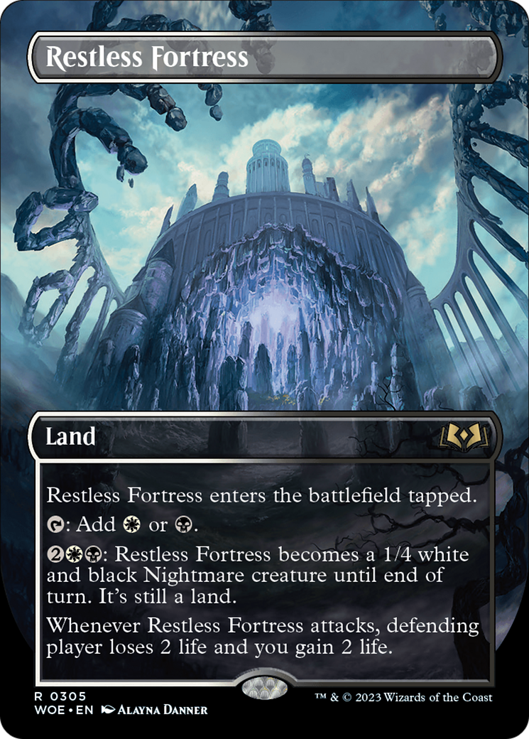 Restless Fortress (WOE-305) (Borderless) (Foil)