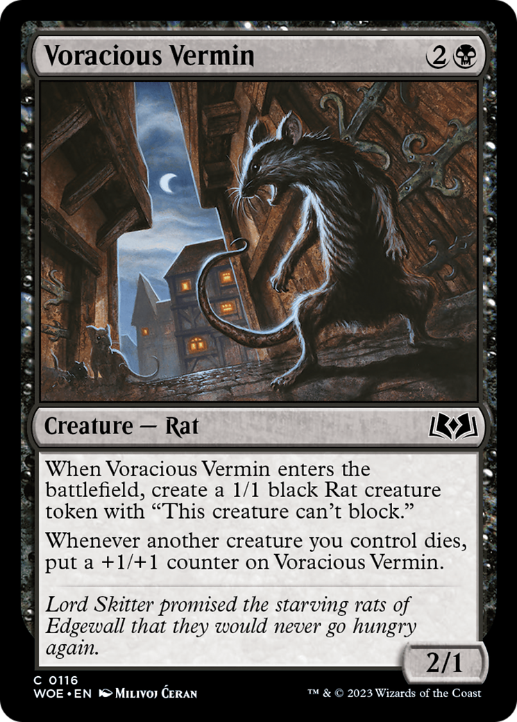 Voracious Vermin (WOE-116) (Foil)