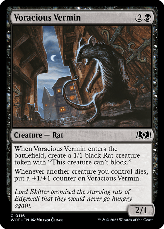 Voracious Vermin (WOE-116) (Foil)
