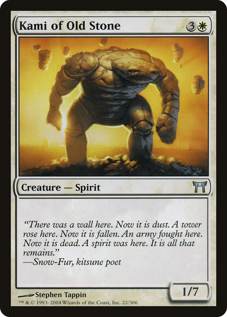 Kami of Old Stone (CHK-022) (Foil)