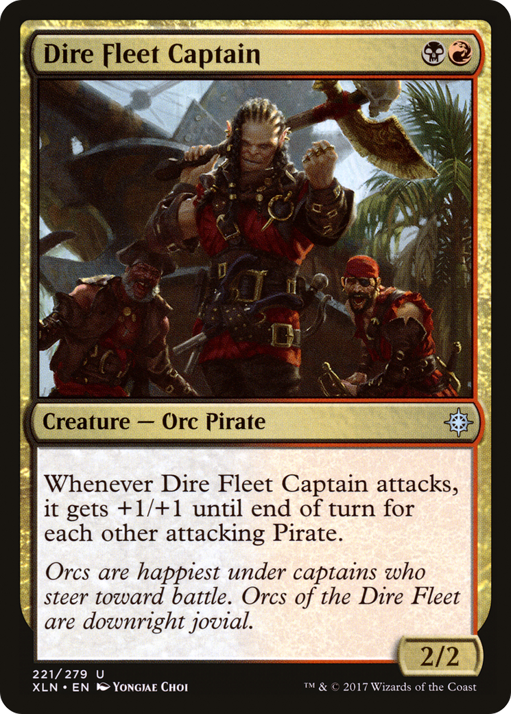 Dire Fleet Captain (XLN-221) (Foil)