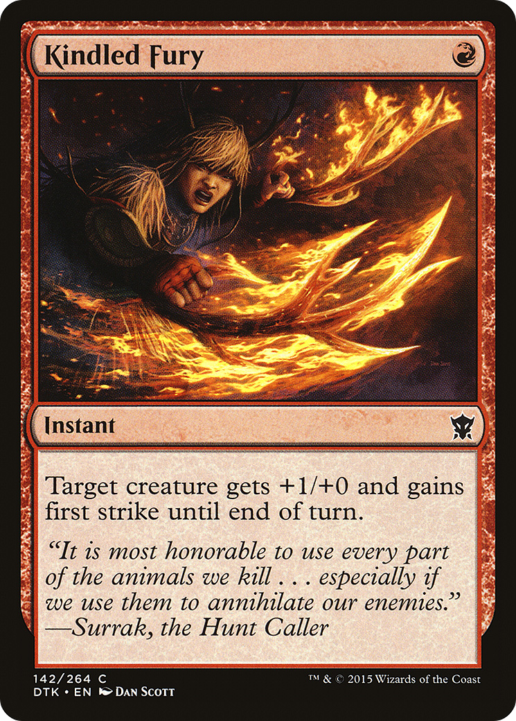Kindled Fury (DTK-142) (Foil)