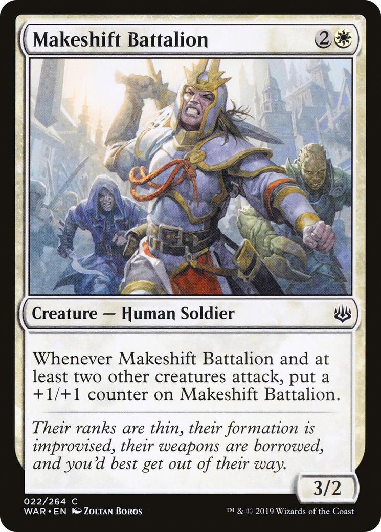 Makeshift Battalion (WAR-022) (Foil)