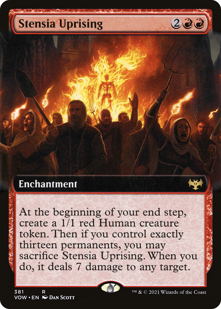 Stensia Uprising (VOW-381) (Extended Art) (Foil)
