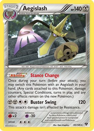 Aegislash (85) (XY-085) (Reverse Holofoil)