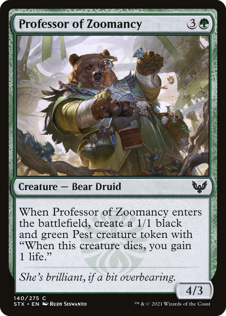 Professor of Zoomancy (STX-140) (Foil)