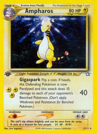 Ampharos (N1-001) (Unlimited Holofoil)