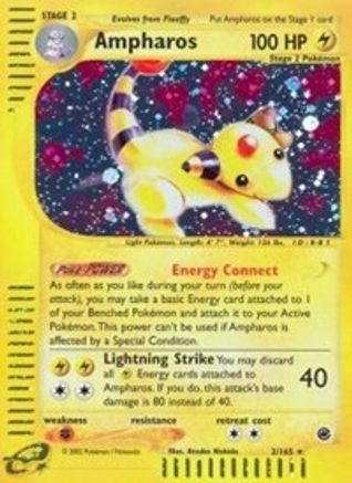 Ampharos (2) (EX-002) (Reverse Holofoil)