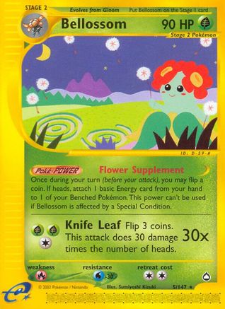 Bellossom (AQ-005) (Reverse Holofoil)