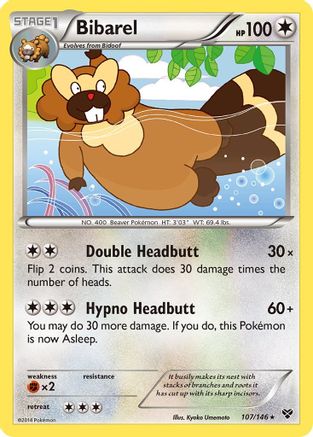 Bibarel (XY-107) (Reverse Holofoil)