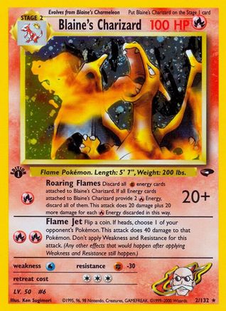 Blaine's Charizard (G2-002) (Unlimited Holofoil)