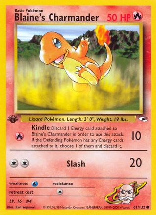 Blaine's Charmander (G1-061) (1st Edition)