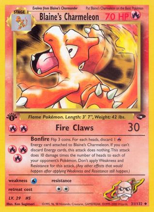 Blaine's Charmeleon (G2-031) (1st Edition)