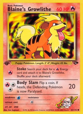 Blaine's Growlithe (G2-062) (Unlimited)