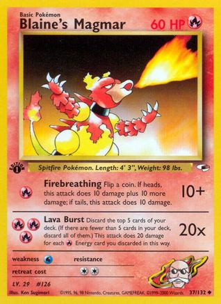 Blaine's Magmar (G1-037) (Unlimited)