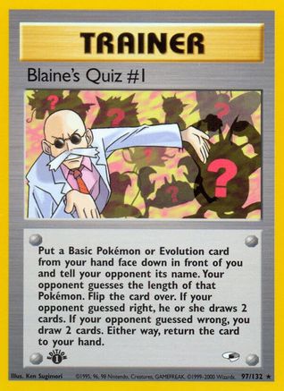 Blaine's Quiz #1 (G1-097) (Unlimited)