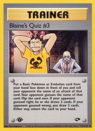 Blaine's Quiz #3 (G2-112) (Unlimited)