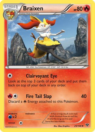Braixen (XY-025) (Reverse Holofoil)