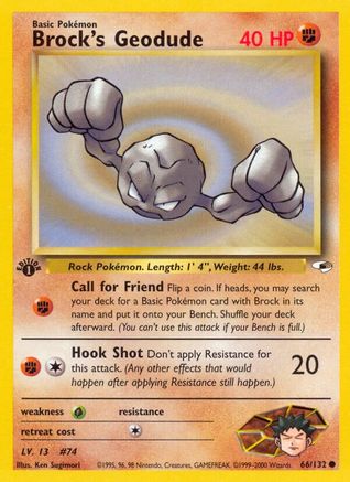 Brock's Geodude (66) (G1-066) (1st Edition)