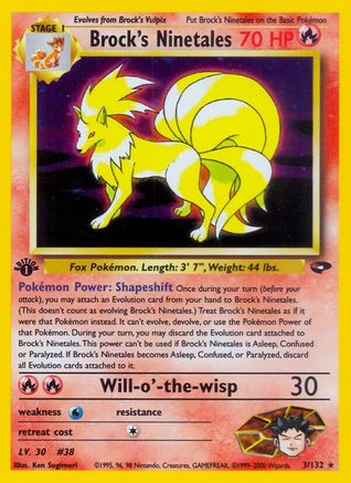 Brock's Ninetales (G2-003) (1st Edition Holofoil)