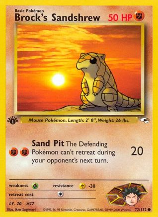 Brock's Sandshrew (72) (G1-072) (Unlimited)