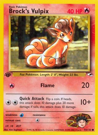Brock's Vulpix (G1-073) (1st Edition)