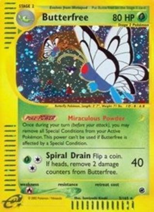 Butterfree (5) (EX-005) (Reverse Holofoil)